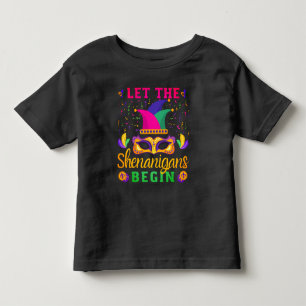 Let The Shenanigans Begin Mardi Gras Festival Toddler T-Shirt