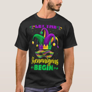 Let The Shenanigans Begin Mardi Gras, Kids Men Wom T-Shirt