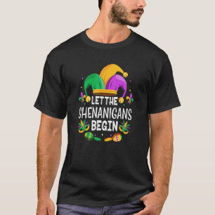 Let The Shenanigans Begin Mardi Gras S, Kids Men W T-Shirt