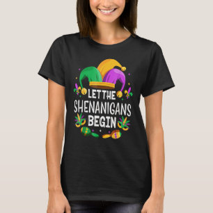 Let The Shenanigans Begin Mardi Gras S Kids Men Wo T-Shirt