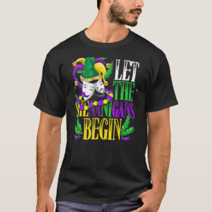 Let The Shenanigans Begin  Masquerade Mardi Gras T-Shirt