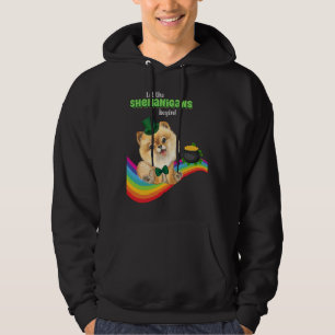 Let The Shenanigans Begin St Patrick’s Day Dog Luc Hoodie