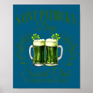 Let the shenanigans begin st patricks day social poster