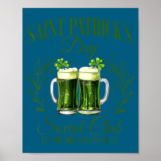 Let the shenanigans begin st patricks day social poster (Front)