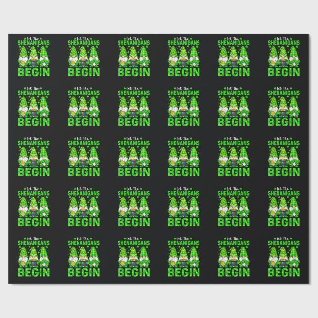 Let The Shenanigans Begin Wrapping Paper (Flat)