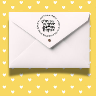 Let the summer fun begin self-inking stamp