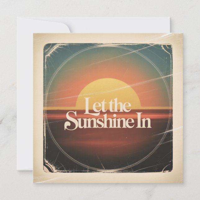 Let The Sunshine In Announcement (Front)