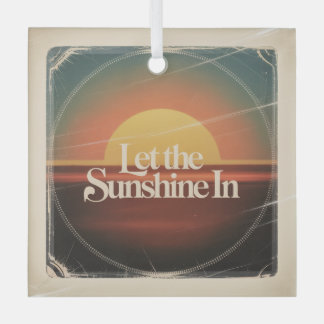 Let The Sunshine In Glass Tree Decoration