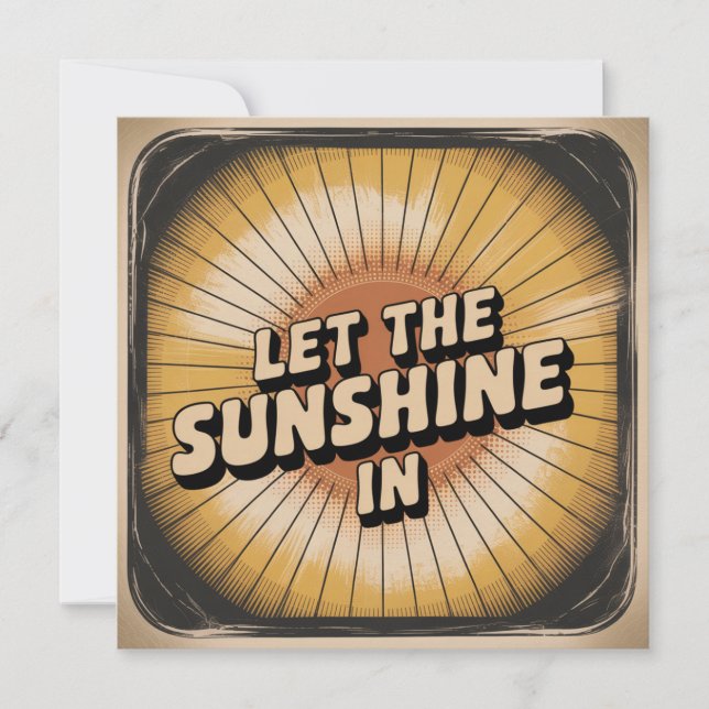 Let The Sunshine In Invitation (Front)