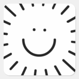 Let The Sunshine In! Square Sticker