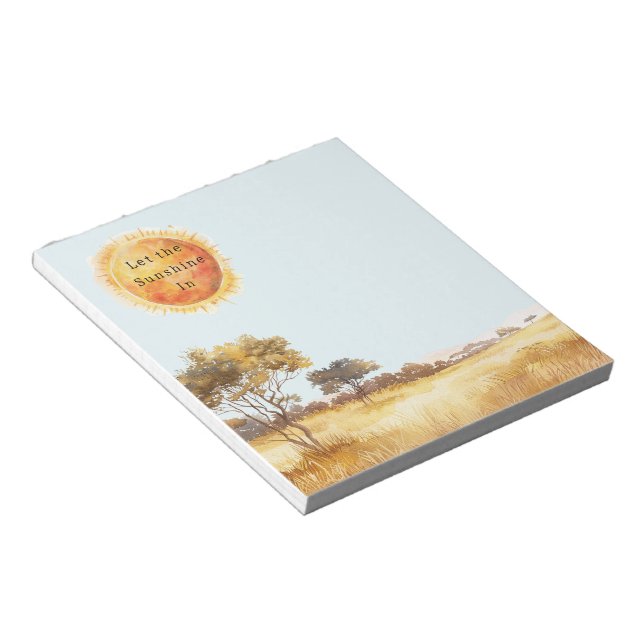 Let the Sunshine In Sun Safari Notepad (Angled)