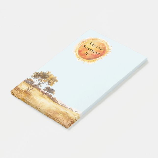 Let the Sunshine In Sun Safari Post-it Notes (Angled)
