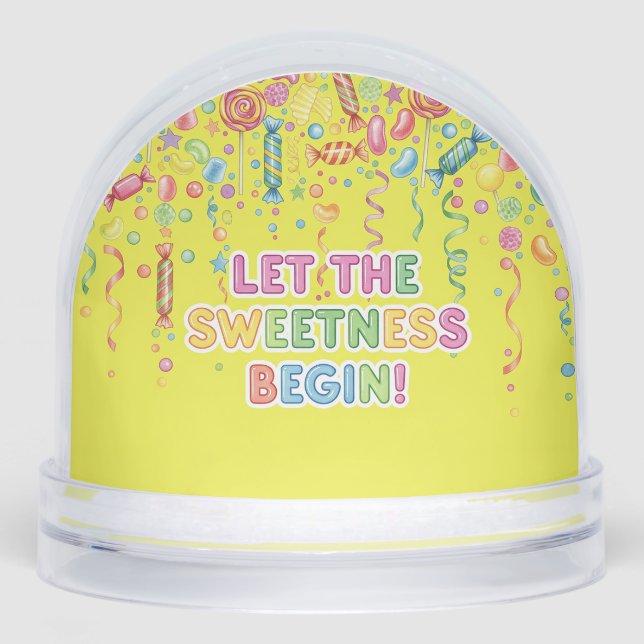 Let the Sweetness Begin, by Natasha Us   Snowglobe (Front)