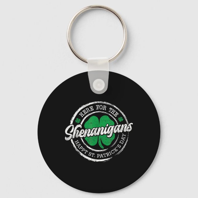 Let The The Shenanigans Begin St Patricks Day Wome Key Ring (Front)
