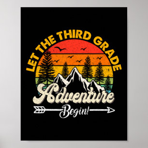 Let The Third Grade Adventure Begin 3rd Grade Scho Poster