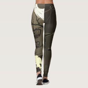 ⛈️🥷Let Them Come, Fearless Warrior Spirit🥷⛈️ Leggings