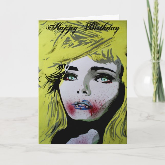 'Let Them Eat Cake' Birthday Card (Front)