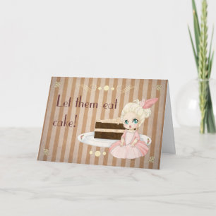 Let them eat cake! invitation