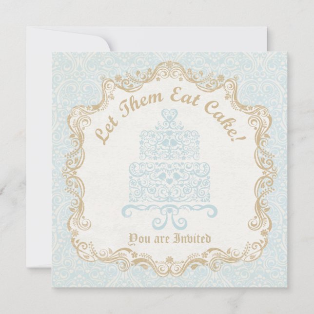 Let Them Eat Cake Invitation (Front)