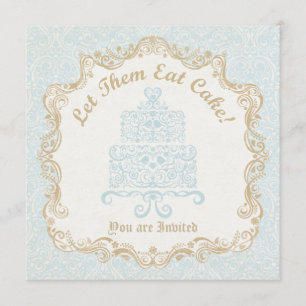 Let Them Eat Cake Invitation