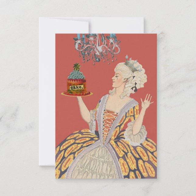 Let them Eat Cake ~  Invitations / RSVP (Front)