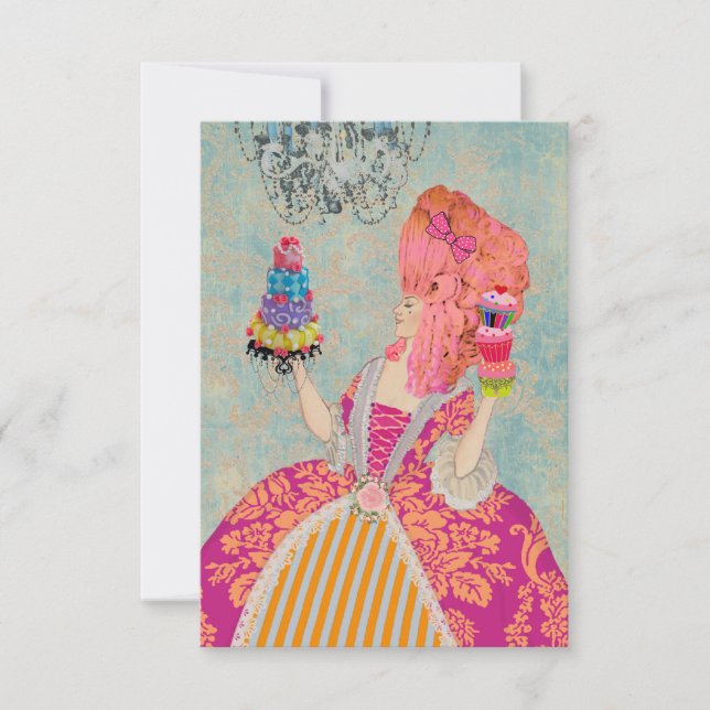 Let them Eat Cake ~  Invitations / RSVP  (Front)