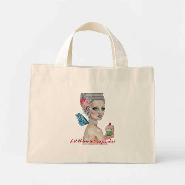 Let them eat cake, Let them eat cupcake! Mini Tote Bag (Front)