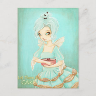 Let Them Eat Cake - marie antoinette postcard