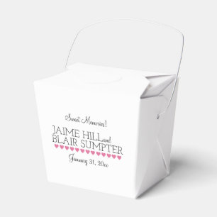 Let Them Eat Cake Reception Cake Favour Box Pink