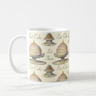 Let Them Eat Cake Vintage Pastries - Vintage Style Coffee Mug