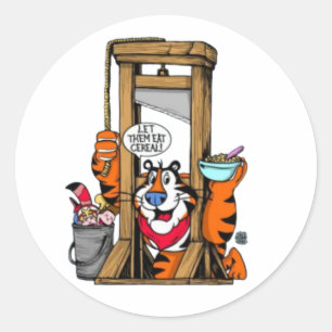 Let Them Eat Cereal Classic Round Sticker