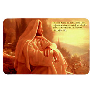 Let them Praise the name of the Lord.. Premium Mag Magnet