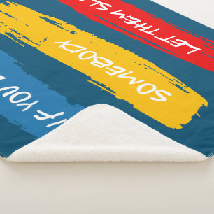 Let Them Sleep Sherpa Blanket