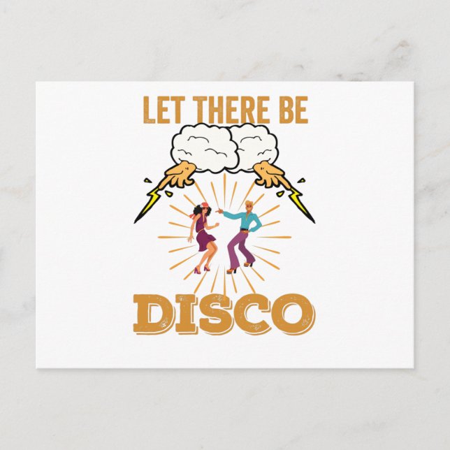 Let There Be Disco Funk Postcard (Front)
