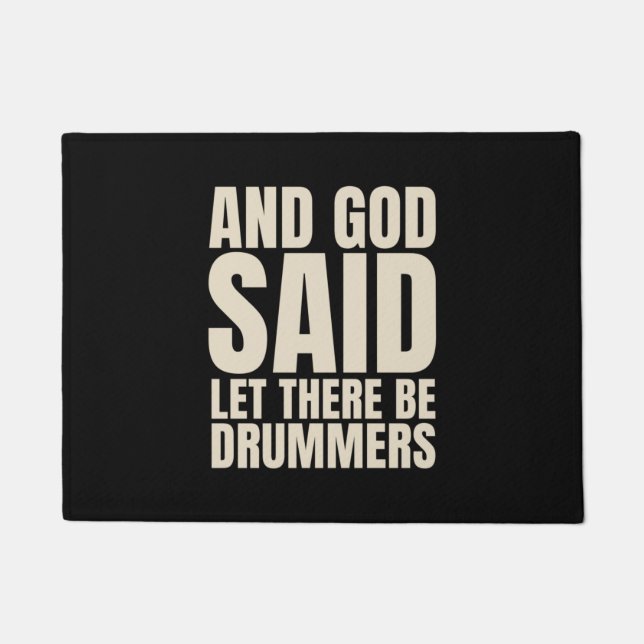 Let There Be Drummer Doormat (Front)
