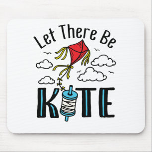 Let There Be Kite Cute Kiting Kite Flying Mouse Pad