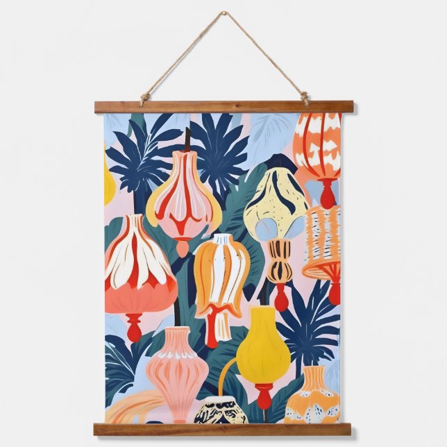 Let There Be Lamps Hanging Tapestry (Front)