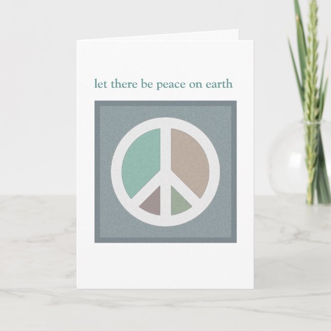 Let there be peace on earth...CARD Holiday Card (Front)