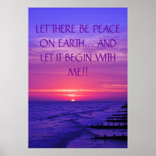 LET THERE BE PEACE ON EARTH... Religious poster