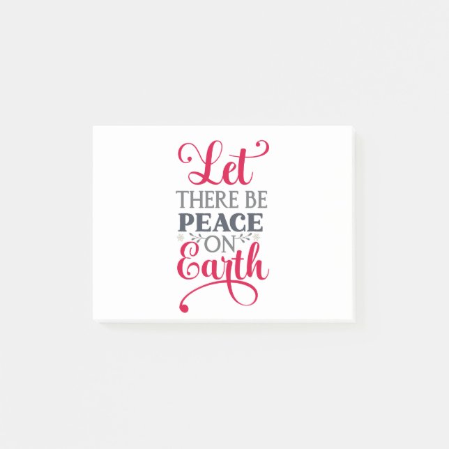 Let there be peace on post-it notes (Front)