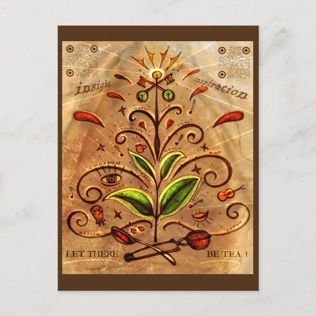 'Let There be Tea' Postcard (Front)