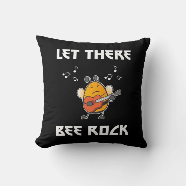 Let There Bee Rock Cushion (Front)