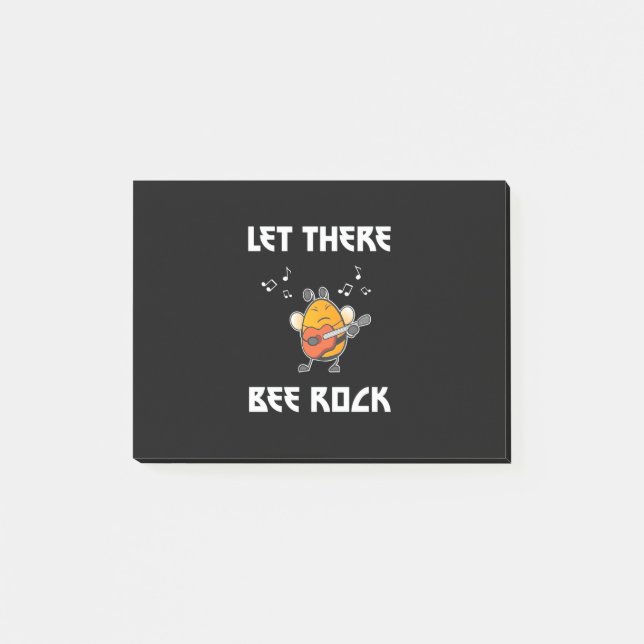 Let There Bee Rock Post-it Notes (Front)
