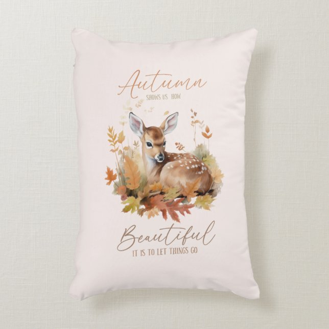 Let Things Go Autumn Decorative Cushion (Front(Vertical))