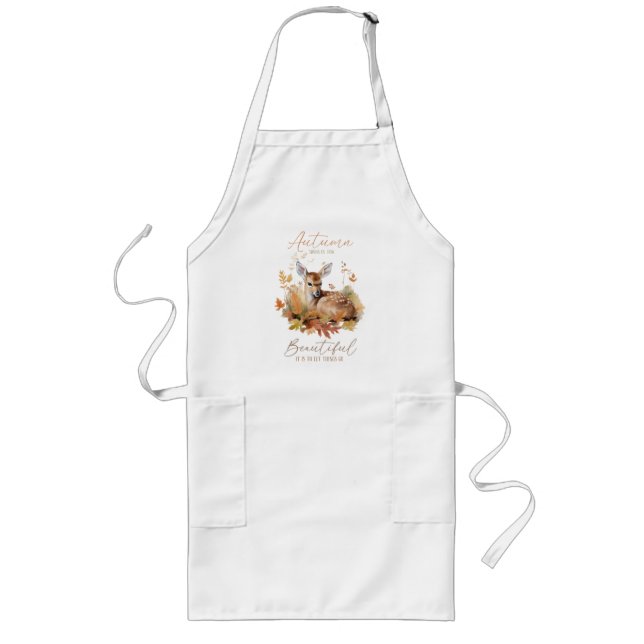 Let Things Go Autumn Long Apron (Front)