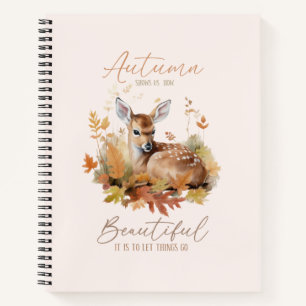 Let Things Go Autumn Notebook