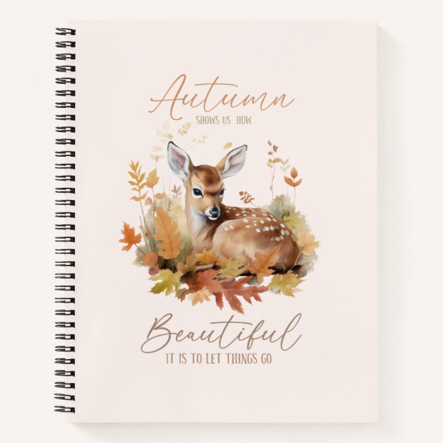 Let Things Go Autumn Notebook (Front)