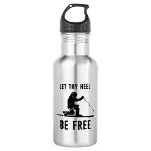 Let Thy Heel Be Free Telemark Skiing 532 Ml Water Bottle