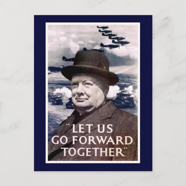 Let Us Go Forward Together Postcard (Front)