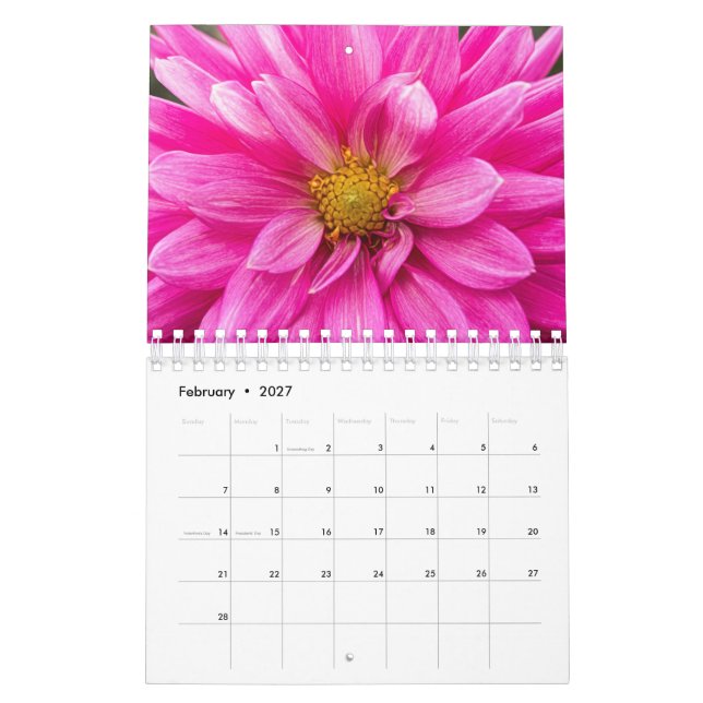 Let Us Live Like Flowers 2020 Calendar (Feb 2027)